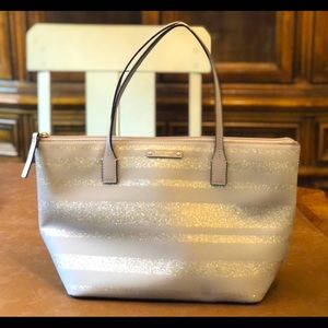 Kate spade silver and sparkle purse